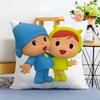 Милая наволочка с мультяшным принтом P-Pocoyo-MT, напечатанная, из матового флиса, подушка, нежная к коже, экологически чистая сублимационная печать