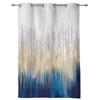 Занавеска для спальни и кухни, синие абстрактные цвета, оконные шторы, шторы для гостиной, декоративные предметы