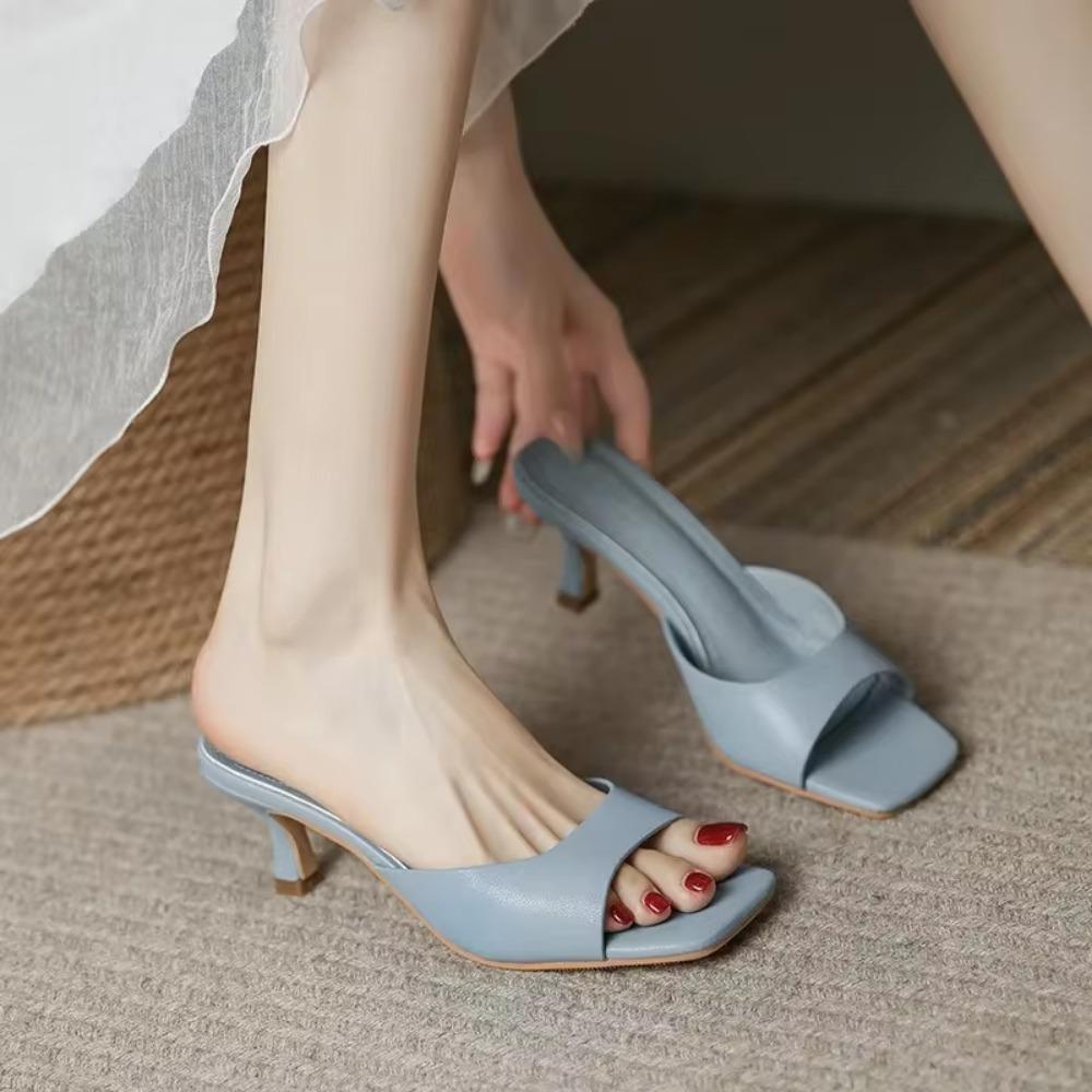 Туфли на высоком каблуке из натуральной кожи, женская мода, туфли на высоком каблуке из коровьей кожи, женские летние сандалии для улицы, женская обувь, женская обувь