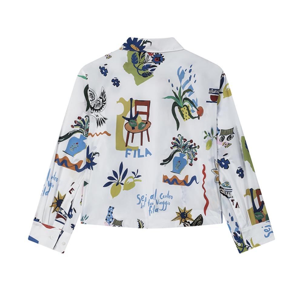 Fila Поло с длинным рукавом в стиле кэжуал Heritage Женские топы F11W528702FZA