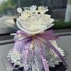 Creative Exquisite Flower Car Aromatherapy Bamboo Charcoal Deodorant Ornament For Center Console
