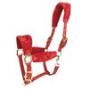 Fleece-Lined Anti-Rubbing Horse Halter with Lead Rope for All Sizes