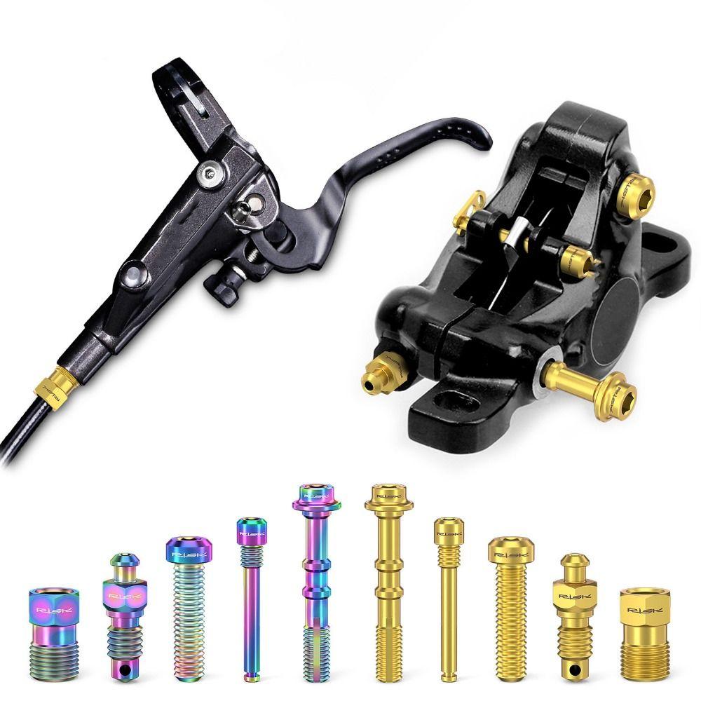 1 Set M4/M6/M8 Bicycle Oil Disc Screws Titanium Alloy Disc Brake Screws Cycling Supplies
