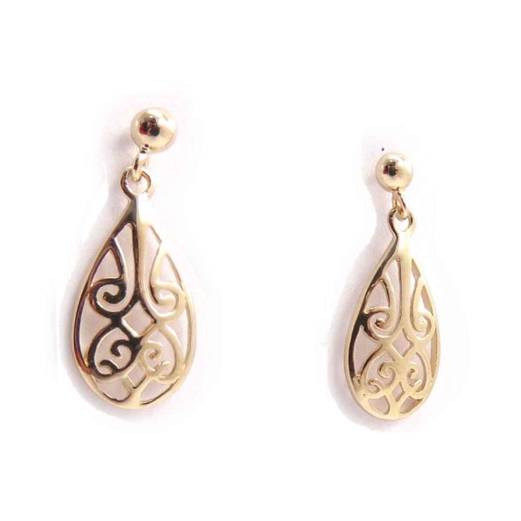 Les Trésors De Lily [E4010] - Позолоченные серьги «Кармен» - 24x10 мм