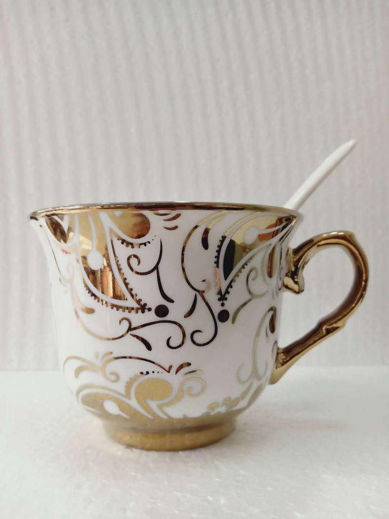 Позолоченный край Европейский креативный домашний чайный сервиз Керамический английский кофейный набор с чашкой и блюдцем