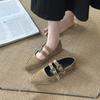 Retro Pointed Head Shallow Mouth Fashion Single Shoes Women's 2025 New Design Sense French Late Evening Wind Mary Jane Shoes Batch