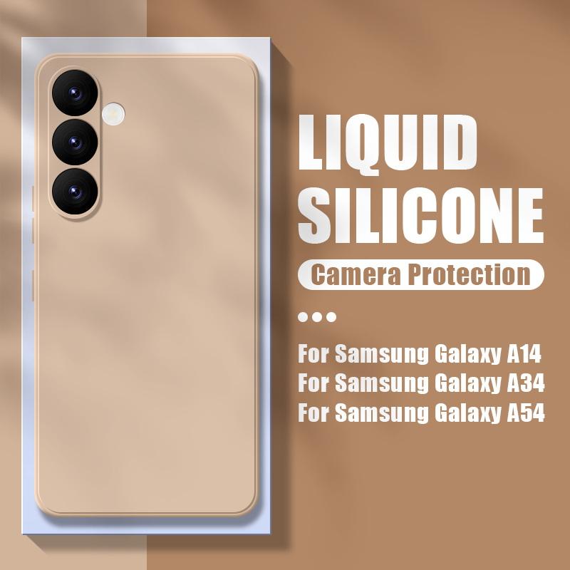 Liquid Silicone Rubber Shockproof Back Case For Samsung Galaxy S25 Ultra S24 FE S23 S22 S21 FE A56 A36 A55 A16 A15 A06 A35 A25 A54 5G