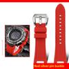 Легкий титановый ремешок Для часов Casio Protrek PRG-240 PRG-130Y PRW-1500 Металлический браслет с вогнутым креплением мужской Силиконовая резиновая лента