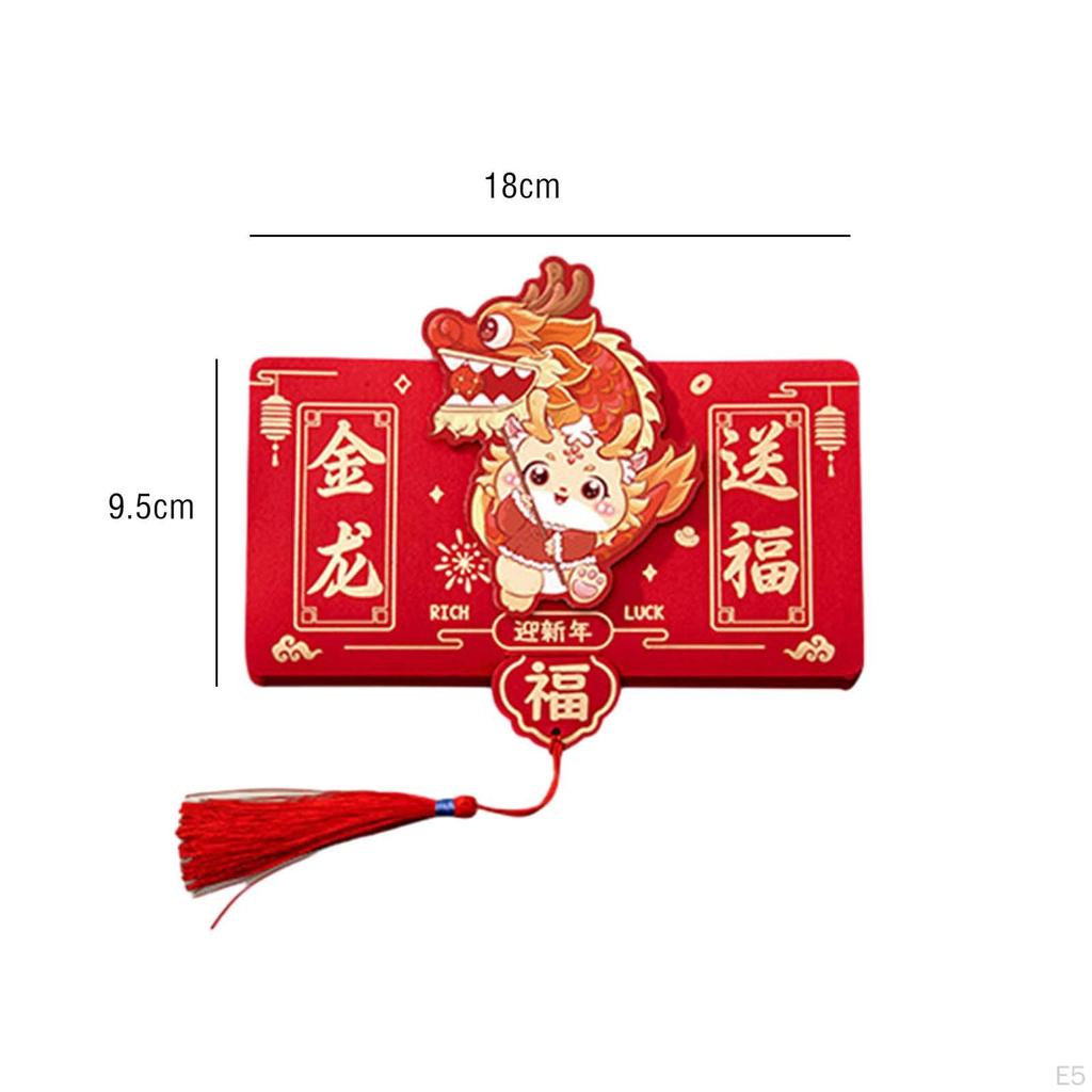 Красные конверты на год китайского дракона, подарочные наборы Hong Bao для семейных встреч,