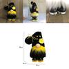 Bumble Bee Nordic Gnome Gonk Tomte Sunflower Plush Doll Ornament Decor Adorable Size With Black Yellow Colors