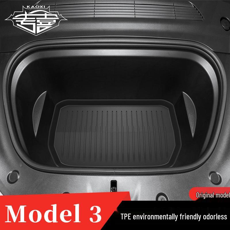 Tesla Model 3 Trunk & Frunk All-Weather Mat Set - Non-Slip, Wear-Resistant, Eco-Friendly.