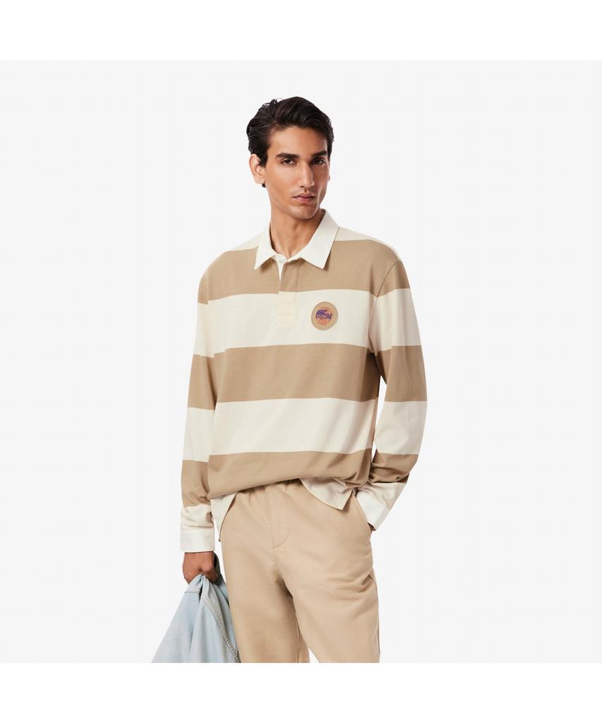 LACOSTE Men'S Long Sleeve Rugby Polo Shirt Kh5916-55N Ibr