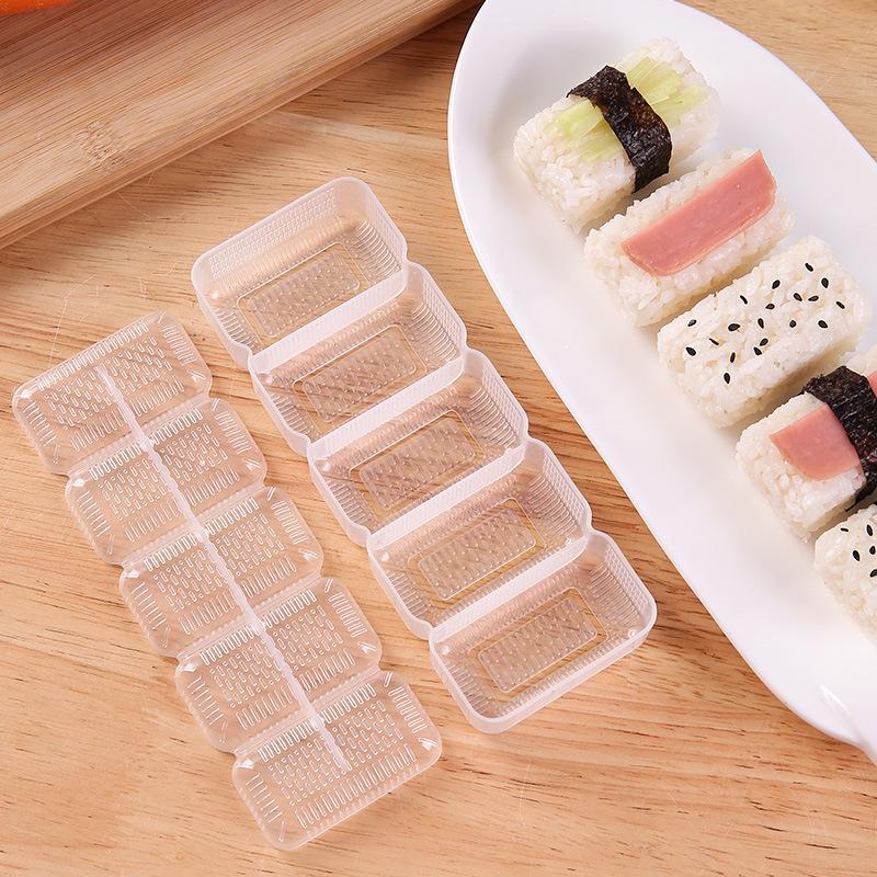 Креативный набор форм для суши «Военный корабль»: Набор инструментов для самостоятельного приготовления роллов с морскими водорослями и бэнто-суши из 5 предметов.