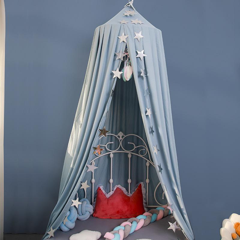 Балдахин для кровати Nordic Princess: Москитная сетка и затемняющая штора для игрушечного домика или уголка для чтения, простая установка.