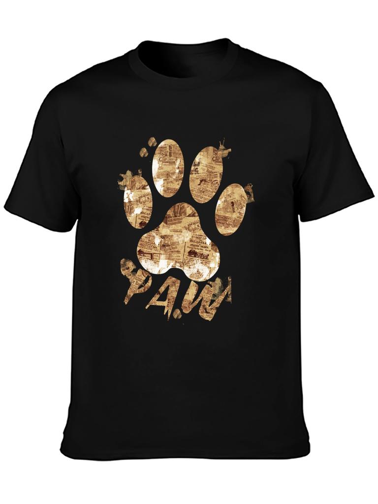 Top Short Sleeve Paw Anime T Shirt Hip Hop Fashion Country Music Movie Peripheral
