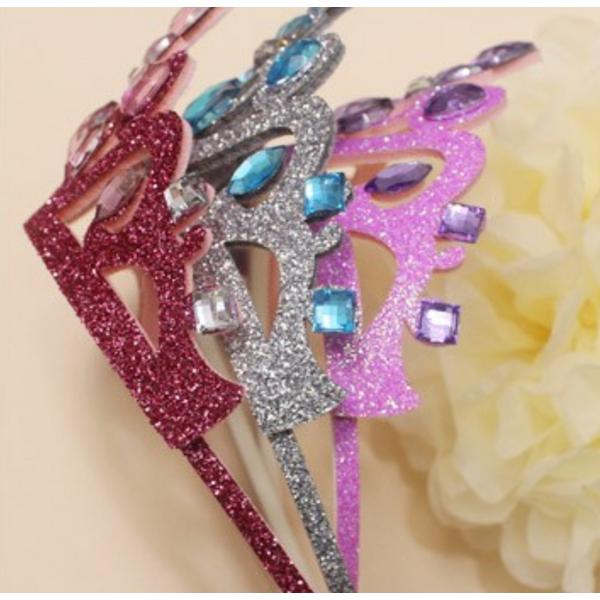 Блестящая повязка на голову «Тиара» для девочек из Шелкового пути