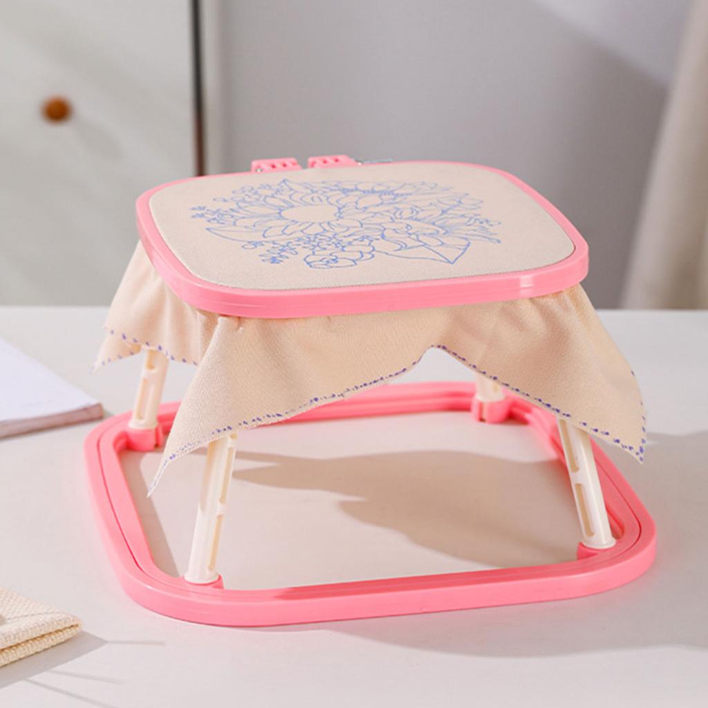 Двухслойные вышивальные рамы Пяльцы для вышивания крестом Регулируемые вышивальные пяльцы Простые в использовании для DIY вышивального проекта