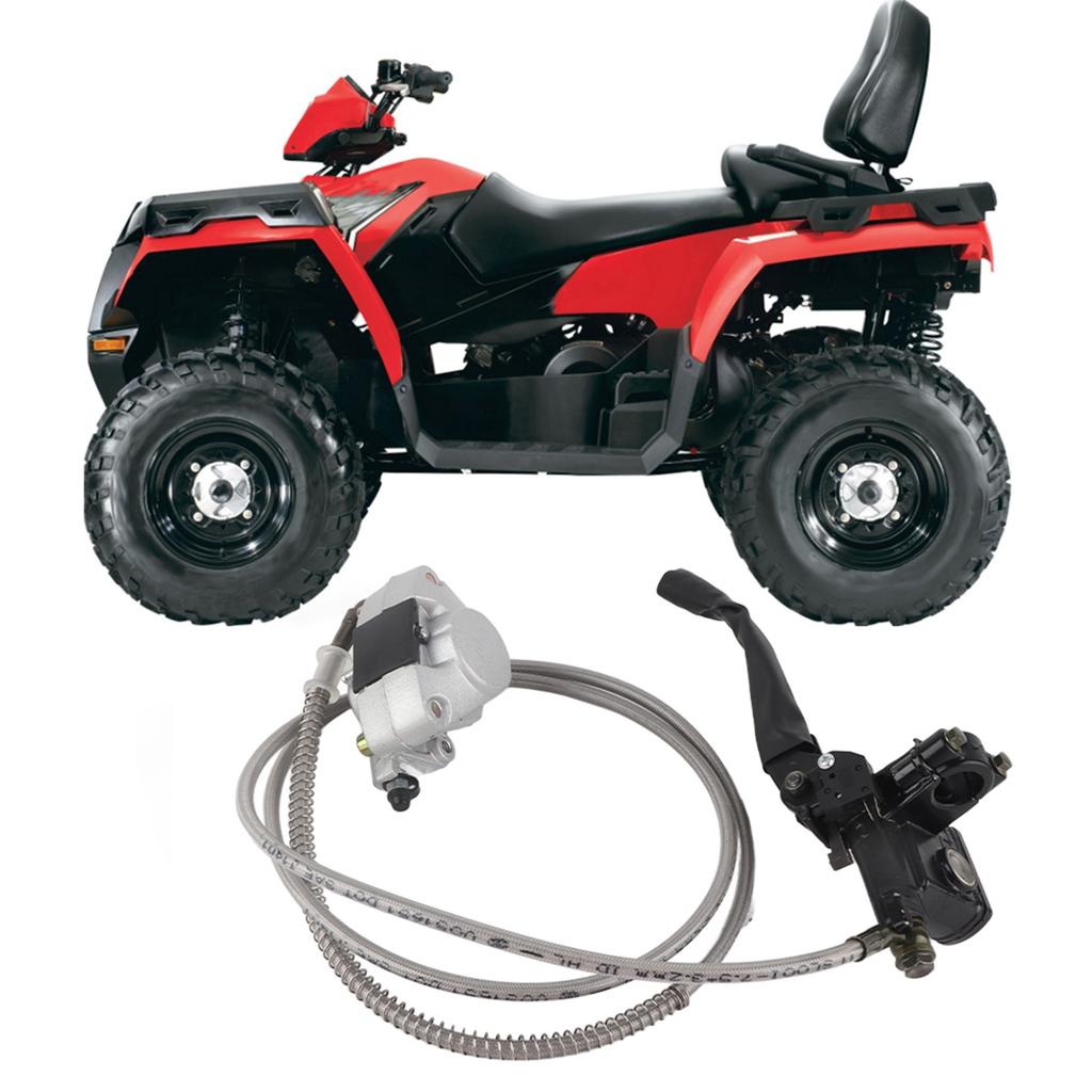 Hydraulic Rear Disc Brake Caliper System Pads Fit for 150cc 250cc Quad Dirt Bike ATV