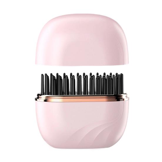 Мини выпрямитель-щетка для волос, перезаряжаемый, портативный, 3 режима контроля температуры, для всех типов волос, быстрое нагревание, защита от ожогов, безопасная расческа, дружелюбный подарок