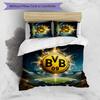 3pcs Borussia Dortmund pattern bedding set duvet cover set includes duvet cover &pillowcases,perfect all season bedroom decoration&gift