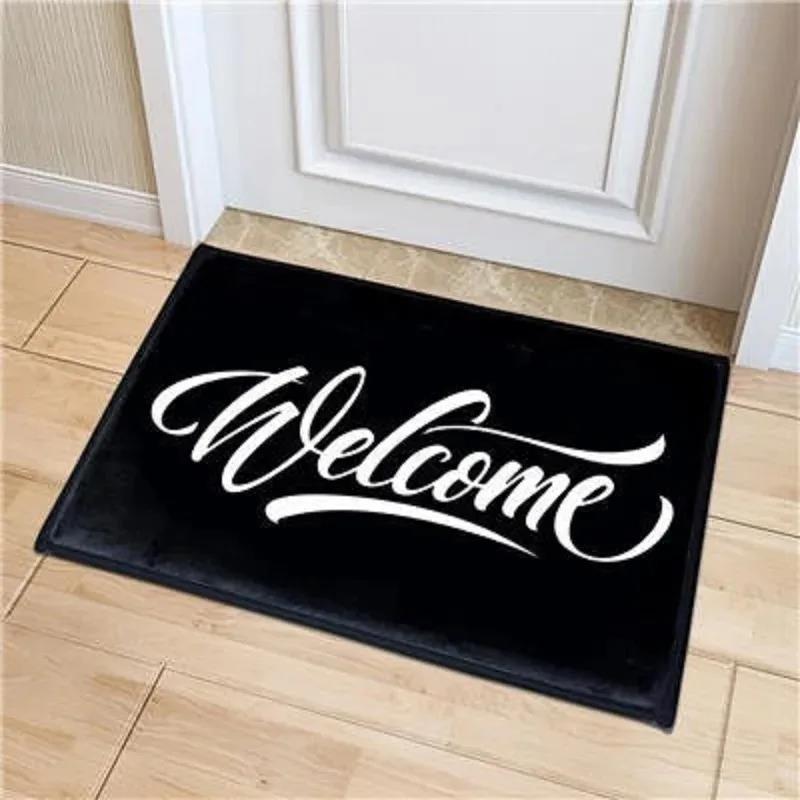 Забавный Винный Цитата Коврик для Двери Многоязычный Ковер Welcome Черно-Белый Красный Типография Юмористический Текстовый Арт Домашний Декор Ковер Коврик Welcome