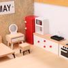 1 Piece 1/12 Dollhouse Miniature Furniture Accessories Simulation Bedroom Model Wooden Cabinet Diy Decoration