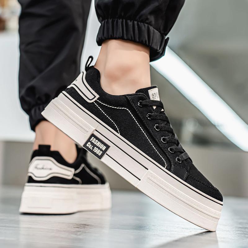 Мужская синяя спортивная обувь, повседневная парусиновая обувь, кроссовки для бега в уличном стиле, студенческие туфли больших размеров, черные туфли для скейтбординга