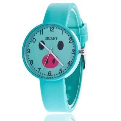 Children's Student Watch Pig Cartoon Toy Cute Soft Silicone Strap Quartz Watches for Boys Girls Birthday Gift relogio relojes