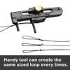 Carp Fishing Accessories Adjustable Loop Sizer Metal Knotting Tool Tie Hook Loop Making Device For Carp Fishing Hiar Rig Tackle