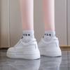 Туфли на платформе белые женские новые модные и удобные туфли-бублики нишевая шнуровка круглая головка спортивная обувь для доски прилив