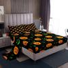 Halloween Theme Pattern Mattress Four-piece Bedding Set Bedroom Dormitory Bedding Decoration