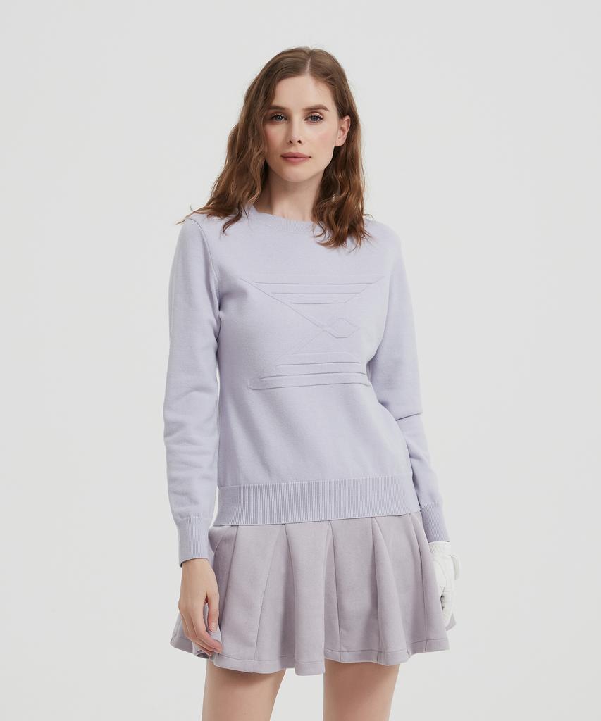 E.PARCA Pansy Long Sleeve Knit Top
