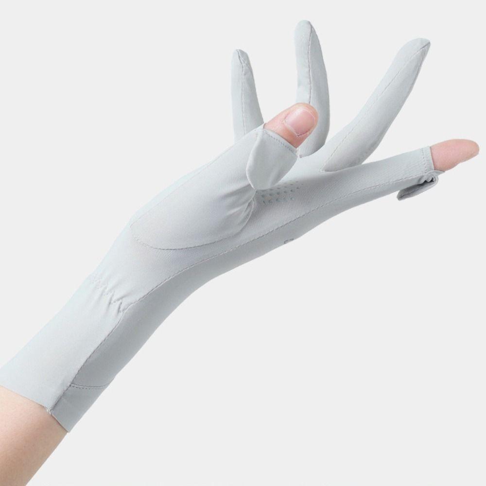 Thin Long Sunscreen Gloves Elastic Cycling Driving Gloves Summer Outdoor Cycling