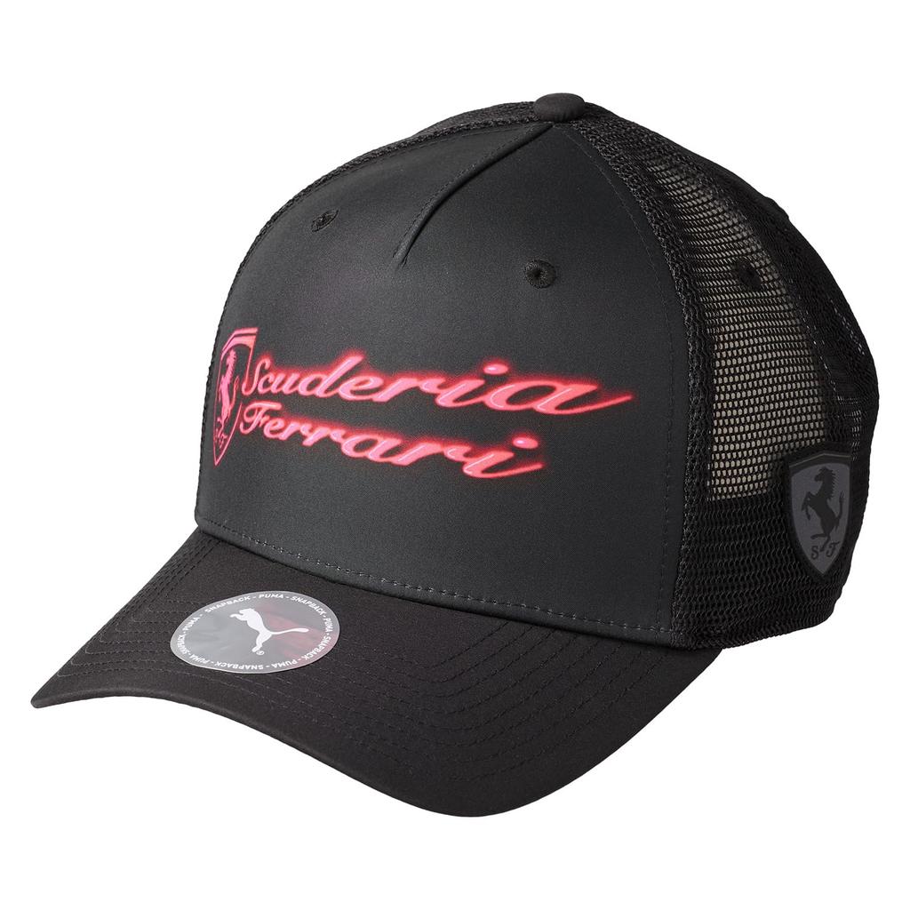 Hat Sunshade Ferrari Race Neon Energy BB Cap 025562 24 Color [PUMA] Fall/Winter Black/AOP(01)