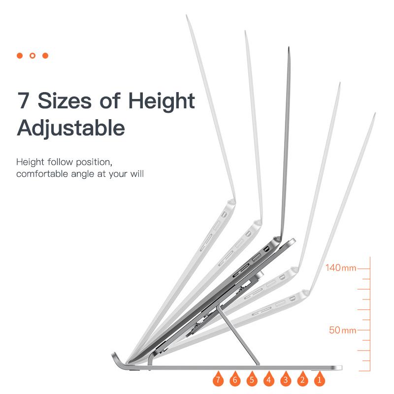 Складная подставка для ноутбука, алюминиевая подставка для ноутбука, портативный держатель для ноутбука, подставка для планшета, компьютерная поддержка для ноутбука ipad
