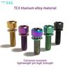 SeeMore Titanium Alloy Bike Allen Hex Bolts Anti-Corrosion Lightweight Road Bike Stem Parts Bicycle Stem Screw with Washers Set