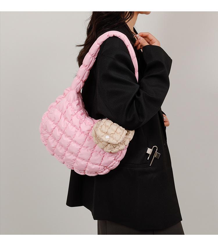 Трендовая плиссированная сумка-облако: Шикарная, Миниатюрная, Универсальная Сумка-Аксессуар в Модном Корейском Стиле