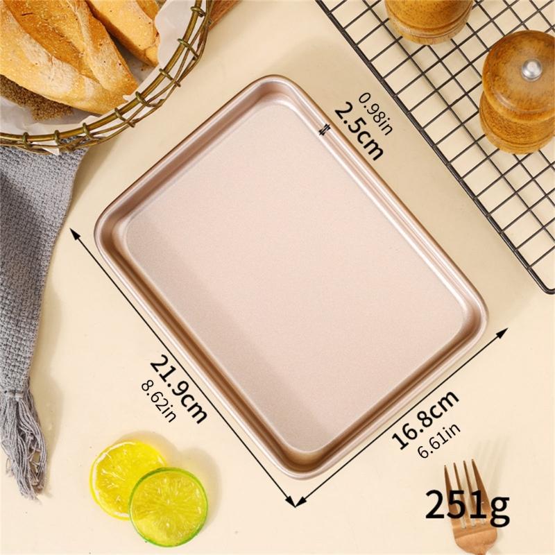 Strong Rectangular Cookie Sheet With Heat Responsive Design Baking Tray Oven Safe Cooking Pan Ideal For Home Users