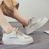 Popular Platform White Shoes Women's Spring New Fashion Versatile College Style Sports and Leisure Ins Single Shoes