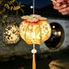 Home Decor Holiday Hanging Ornament Spring Festival Lantern DIY Material Kit, Light Up Handmade Persimmon Shaped Parent Child Handicraft Activity with