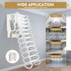 Al-Mg Alloy Wall Mounted Folding Ladder 400kg 12 Steps Attic Loft Garage Space Saving Anti-Slip