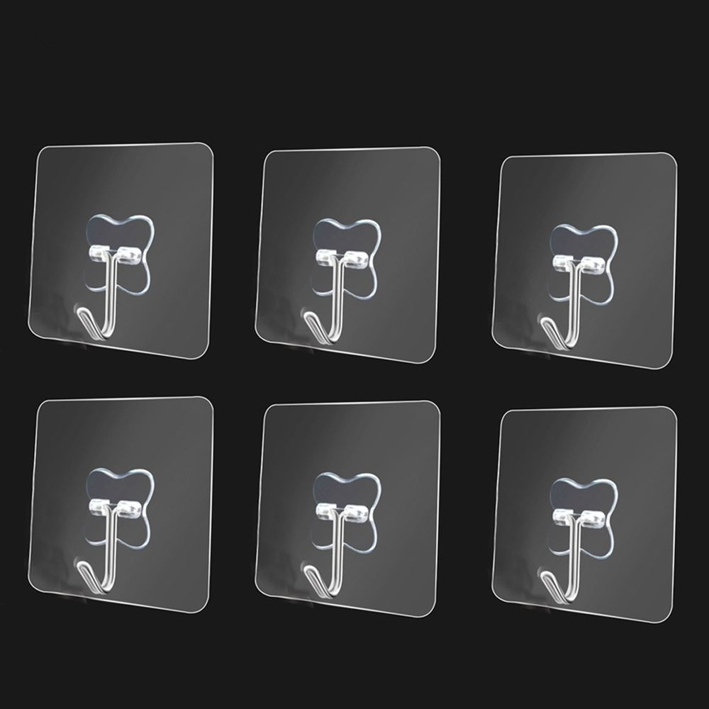 Household Transparent Home & Living Seamless Adhesive Hook Traceless Hooks Wall Rack Storage Hanger