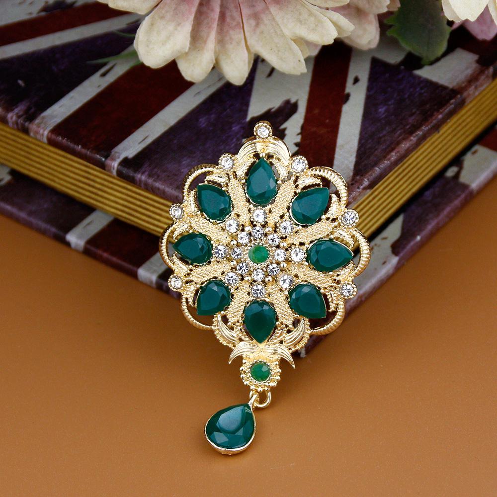 Хрустальные женские броши, свадебные украшения, круглый цветок, брошь в стиле барокко