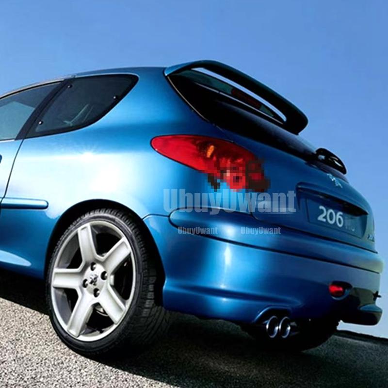 Для Peugeot 206 207 Спойлер Высококачественный Материал ABS Глянцевый Черный Окрашенный Грунтовочный Цвет Заднее Крыло на Крышу АвтомобиляХороший продукт