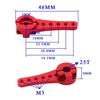 5 Hole Designed Steering Servo Arm Aluminum  Alloy Servo Swing Arm Metal Servo Horn  for RC Crawler