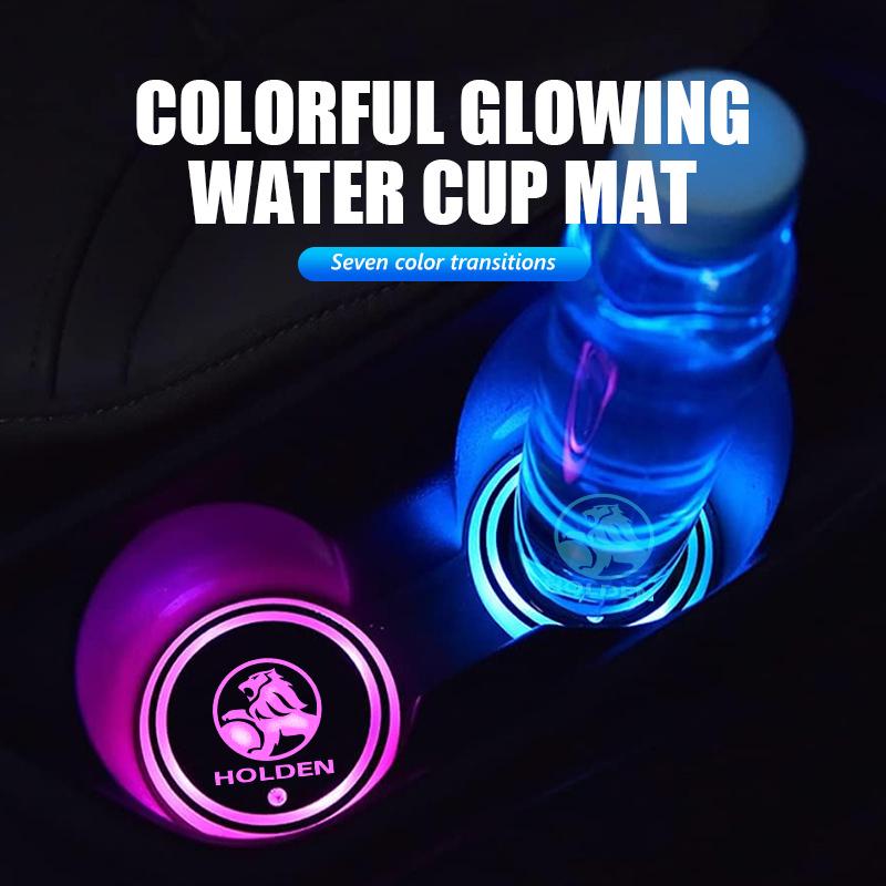 Car Water Cup Drinks Holder Coaster Luminous Mat Accessories For Holden Colorado Captiva Commodor VY VZ HSV Astra VT VX VU