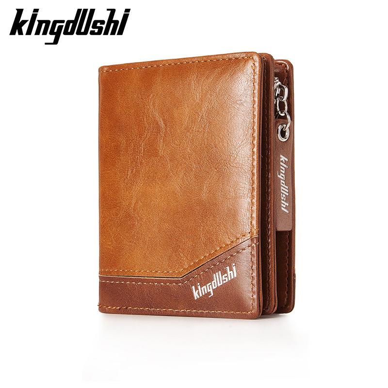 Мужская сумка-кошелек из искусственной кожи на молнии с цепочкой: Кошелек для карт и монет