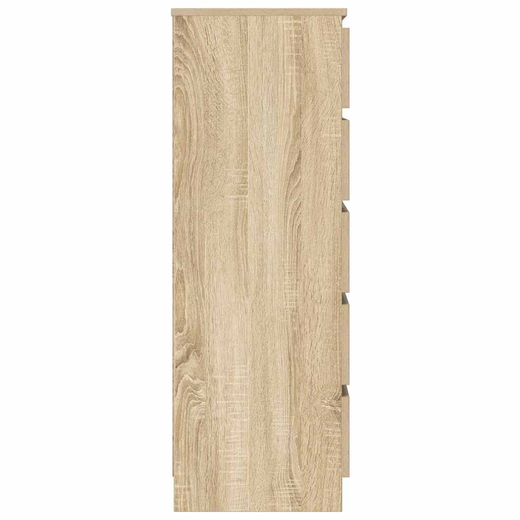 vidaXL Schubladenschrank Sonoma-Eiche 60x36x103 cm Holzwerkstoff