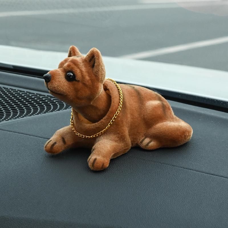 Cute Creative Car Doll Shaking Head Dog Ornaments Car Interior Decorations