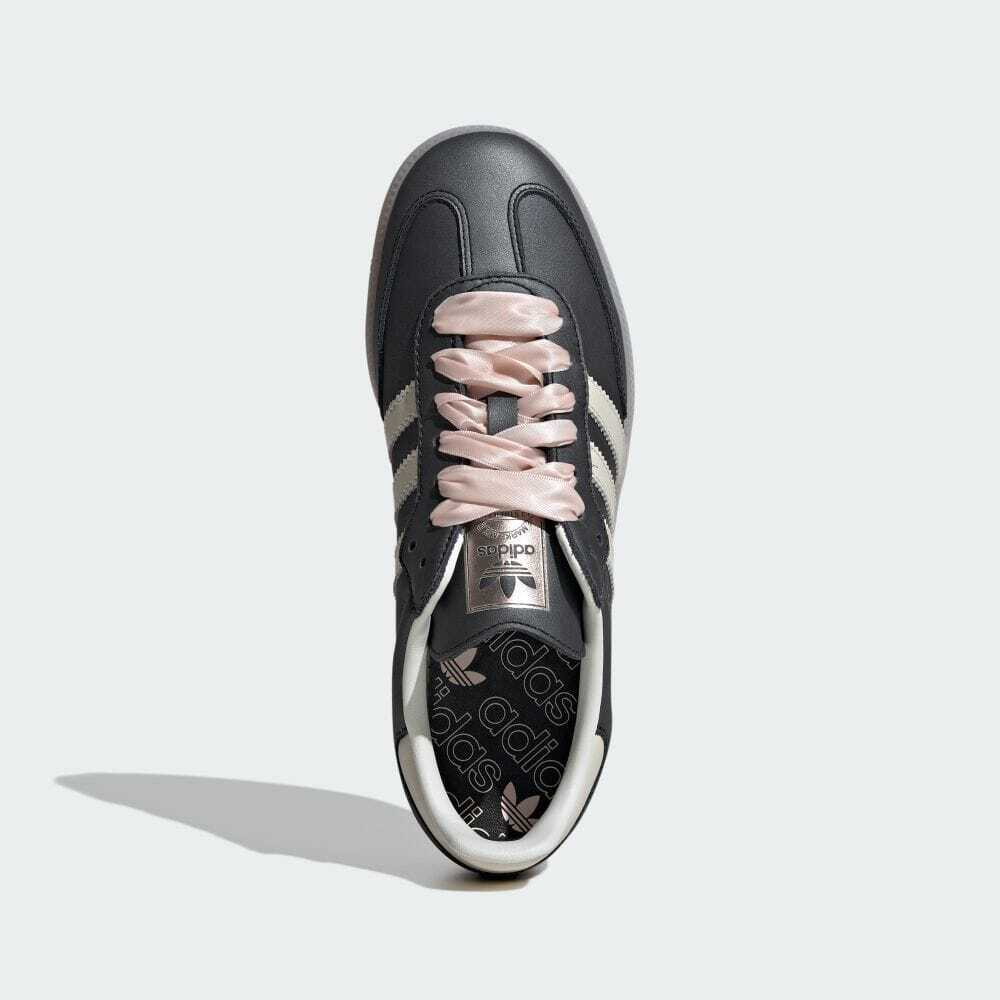 IH8047 adidas Originals Samba OG Черно-розовые шнурки-ленты (Женский)